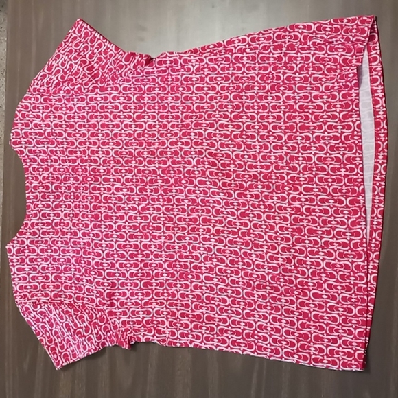 Studio Works Bright Dark Pink Patterned Tee XL - Picture 2 of 3